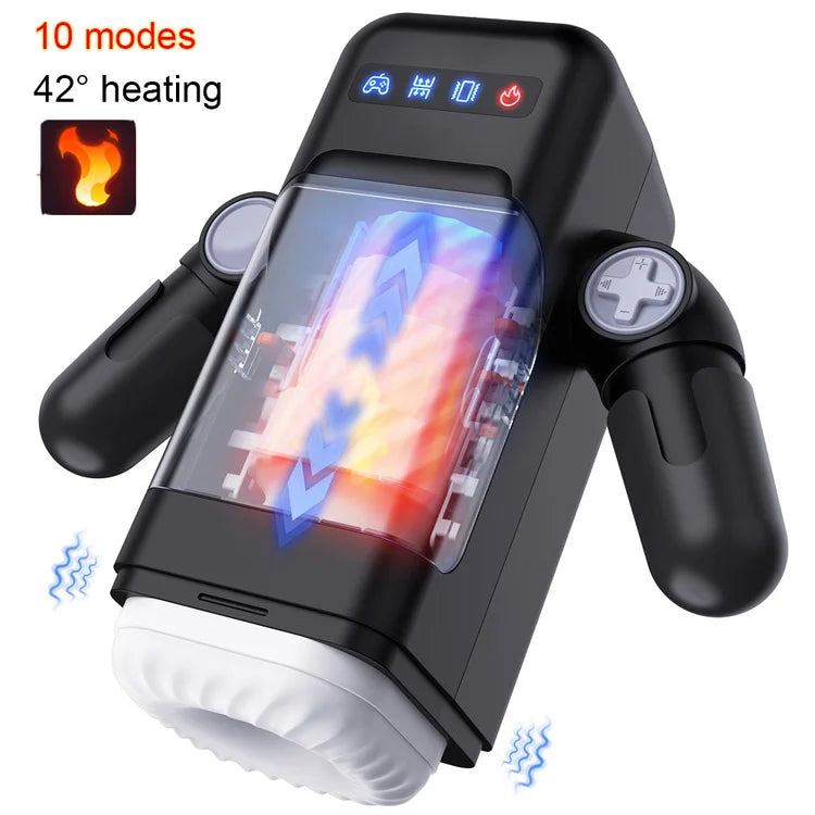 OC Game Cup Telescopic Vibrating Heating Masturbator