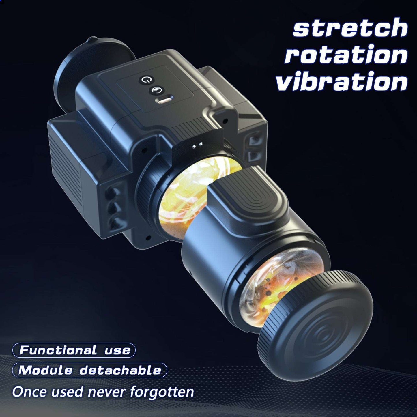 OC - Camera 7-Speed Rotating Vibrating Male Masturbator