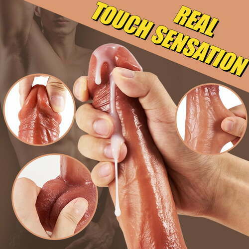 Lurevibe - 9 Vibrating 3 Thrusting & Swing Intelligent Heating Realistic Dildo Vibrator 6.3 Inch - Lurevibe