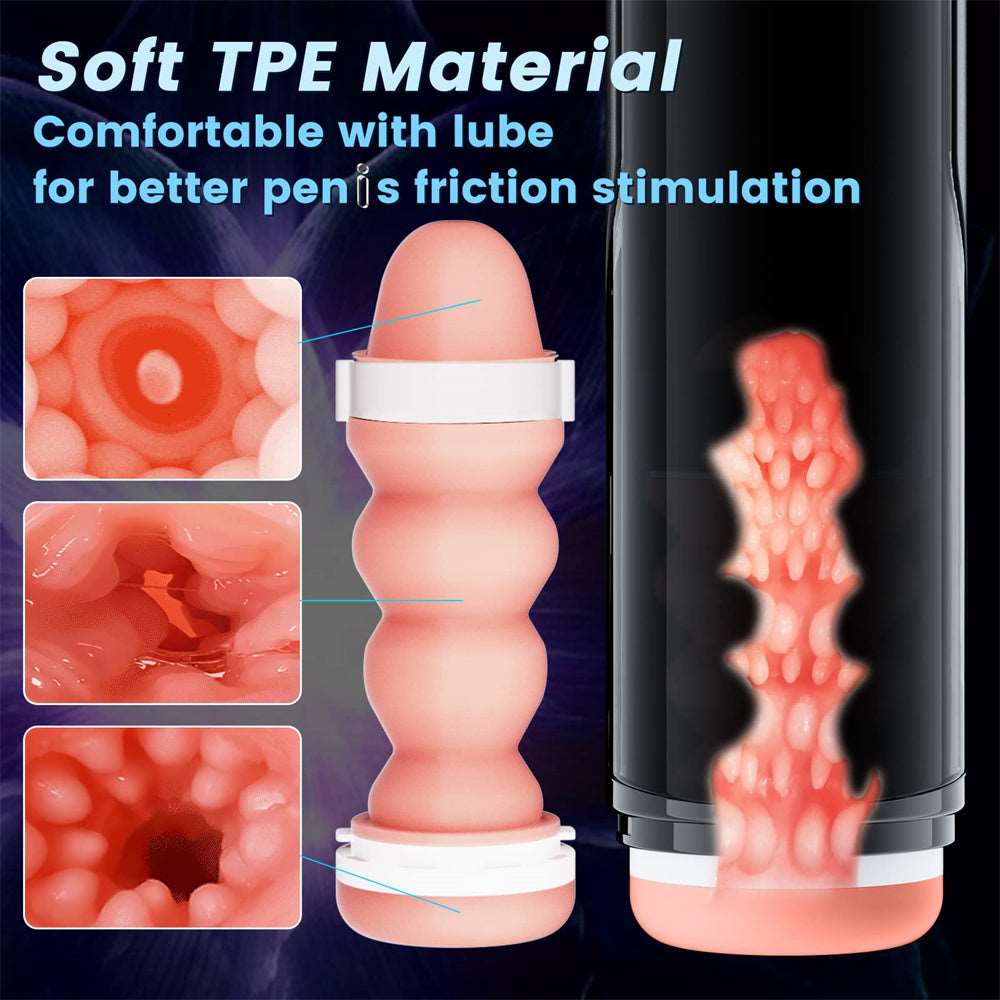 OC - Big Cup Automatic Telescopic Penis Stimulation Pocket Pussy Stroker Masturbation Cup