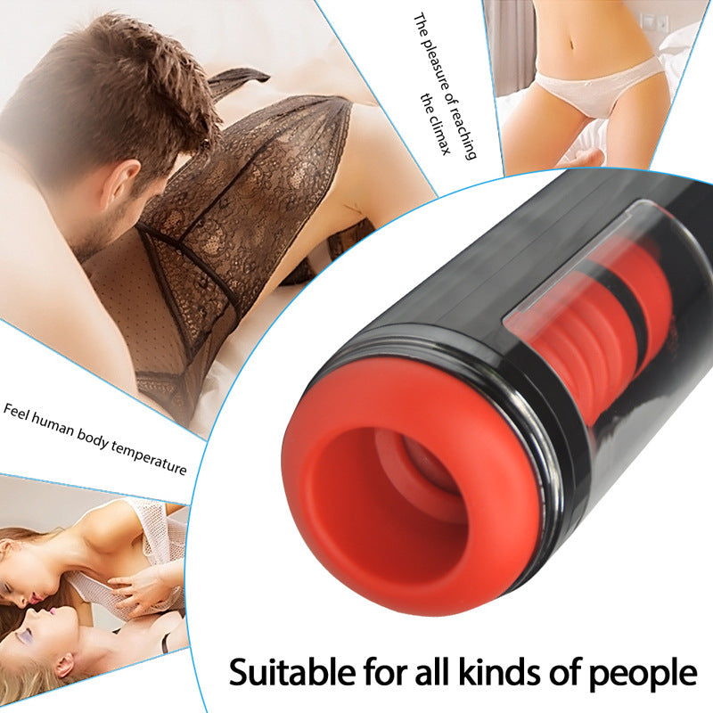 OC- Fully Automatic 7 Telescopic Vibration Intelligent Male Masturbator Cup