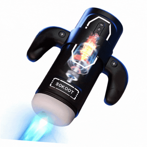 OC Sokoot Handheld Telescopic Sucking Heating Male Penis Stroker