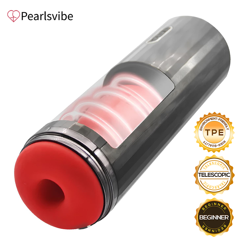 OC- Fully Automatic 7 Telescopic Vibration Intelligent Male Masturbator Cup