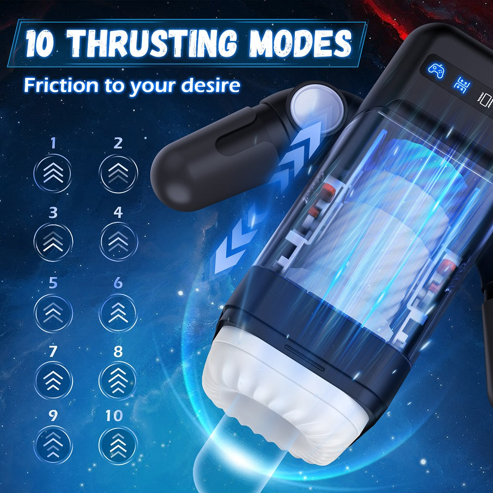 OC Game Cup Telescopic Vibrating Heating Masturbator