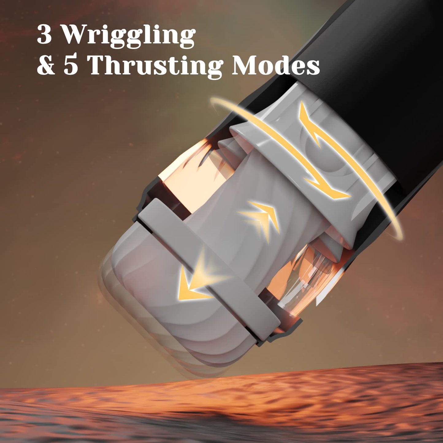 OC - Rocket 3d Realistic Textured Electric Stroker With 5 Thrusting Rotating Modes