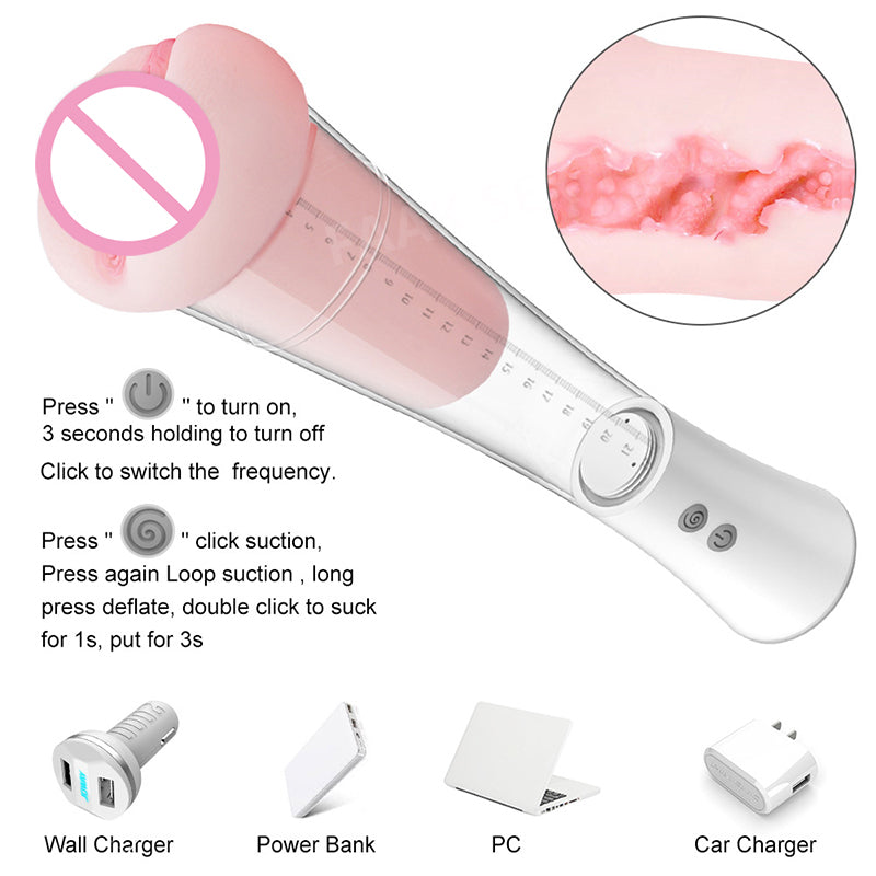 OC - Male Masturbation Cup Penis Extender Vacuum Pump