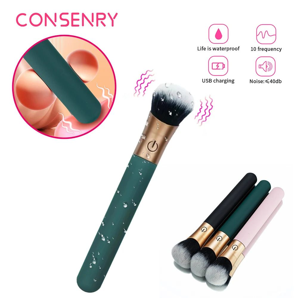 OC Brush Vibrator 2.1 für Frauen G-Punkt-Nippel Klitoris-Makeup-Stimulator 